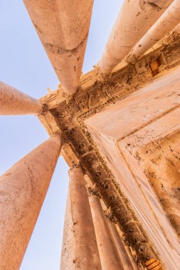 Temple of Bacchus colonnade in Baalbek, Lebanon clipart