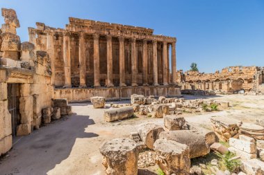 Temple of Bacchus in Baalbek, Lebanon clipart