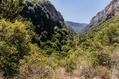 View of Qadisha valley, Lebanon clipart