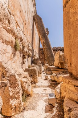 Temple of Bacchus ruins in Baalbek, Lebanon clipart