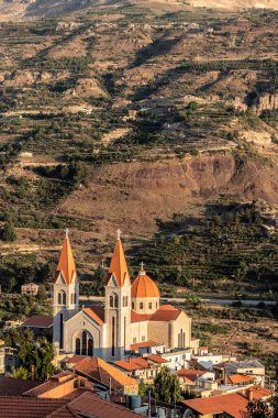 Lübnan 'ın Bcharre (Bsharri) kentindeki Saint Saba Katedrali