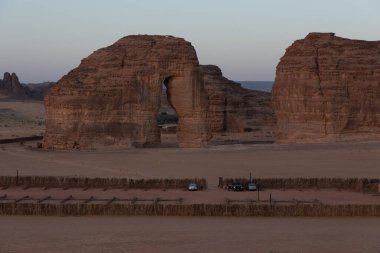 Jabal Al-Fil (Elephant Rock) rock formation near Al Ula, Saudi Arabia clipart