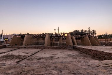 Bir Haddaj, one of the largest and oldest wells in the Arabian peninsula, in Tayma, Saudi Arabia clipart