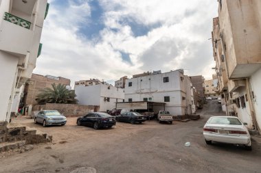 MEDINA, SAUDI ARABIA - 12 Kasım 2021: Medine El Mughaisilah Mahallesi, Suudi Arabistan