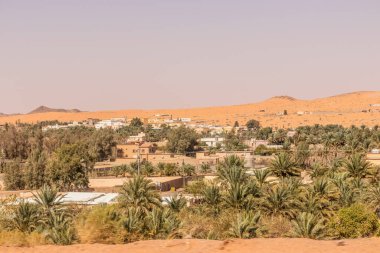 Small village oasis near Ha'il, Saudi Arabia clipart