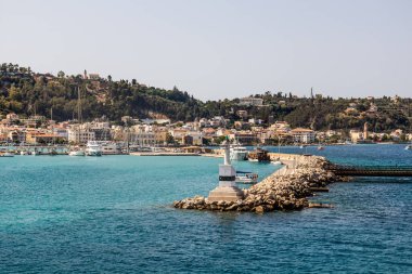 Zakynthos Adası, Yunanistan 'daki Zakynthos kasabasının limanı