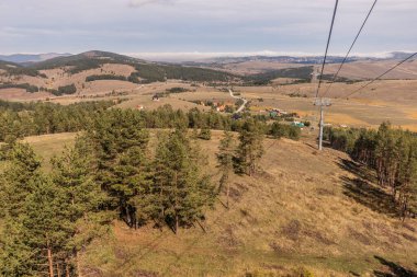 Sırbistan 'ın Tornik dağı yakınlarındaki manzara