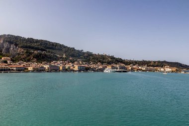 Zakynthos kasabası Yunanistan 'ın Zakynthos adasında