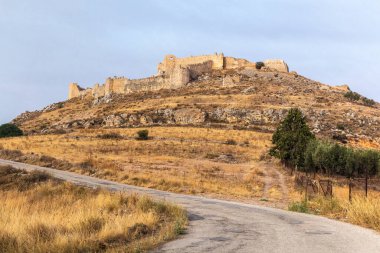 Larisa castle ruins in Argos on Peloponnese peninsula, Greece clipart