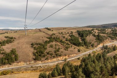 Sırbistan 'ın Zlatibor kenti yakınlarındaki manzara