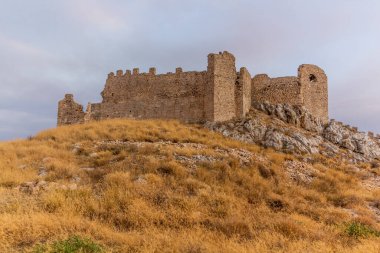 Yunanistan 'ın Mora yarımadasındaki Argos' taki Larisa şatosu harabeleri