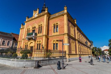 NOVI SAD, SERBIA - 3 Ekim 2021: Sırbistan 'ın Novi Sad kentindeki Backa Piskopos Sarayı