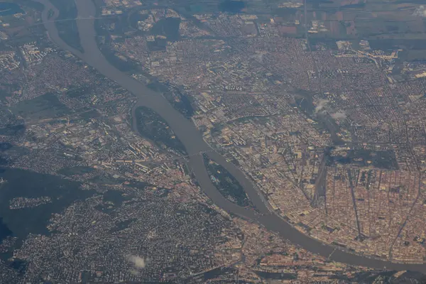 Budapeşte 'nin havadan görünüşü, hungary