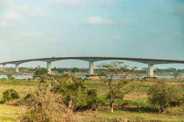 Puente Roncador köprüsü Magdalena nehri üzerinde, Kolombiya