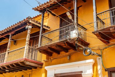 Santa Cruz de Mompox, Kolombiya 'da koloni balkonları