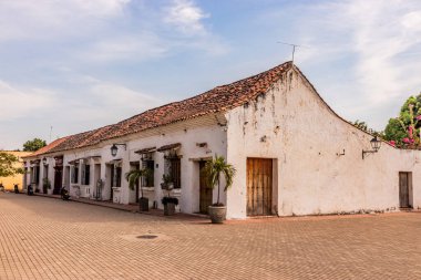 Santa Cruz de Mompox, Kolombiya 'daki koloni evleri.