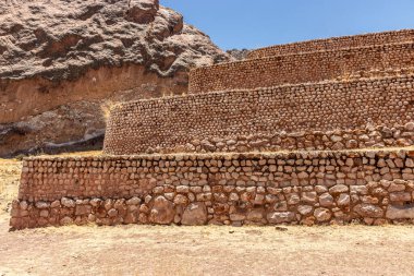 Terraces of Pukara Archaeological Complex, Peru clipart