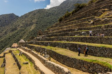 MACHU PICCHU, Peru - 10 Kasım 2022 Machu Picchu Kalesi, Peru