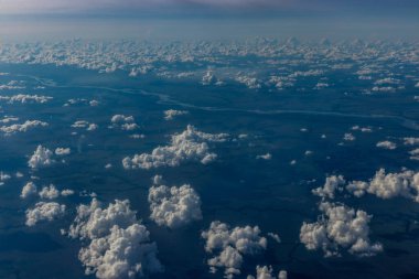 Kolombiya Meta Nehri 'nin havadan görünüşü