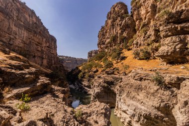 Irak Kürdistan Bölgesindeki Derin Rawanduz (Rawandiz) kanyonu