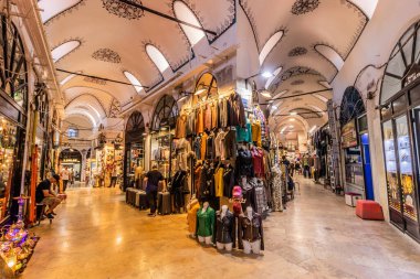 İSTANBUL, TURKEY - 19 Eylül 2022: Kapali Carsi (Grand Bazaar), İstanbul, Türkiye