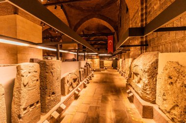 ANKARA, TURKEY - 20 Eylül 2022: Ankara, Türkiye 'deki Anadolu Medeniyetleri Müzesi Sergisi