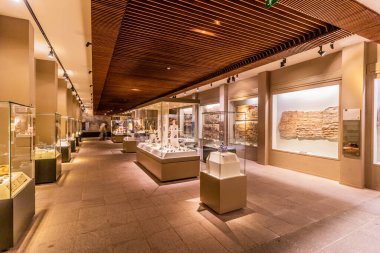 ANKARA, TURKEY - 20 Eylül 2022: Ankara, Türkiye 'deki Anadolu Medeniyetleri Müzesi Sergisi