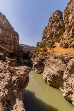 Irak Kürdistan Bölgesindeki Derin Rawanduz (Rawandiz) kanyonu
