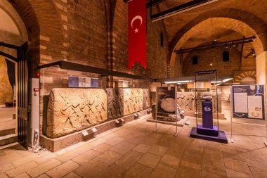 ANKARA, TURKEY - 20 Eylül 2022: Ankara, Türkiye 'deki Anadolu Medeniyetleri Müzesi Sergisi