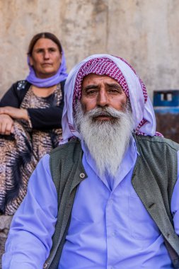 LALISH, IRAQ - 30 Eylül 2022: Lalish Tapınak Kompleksi, Irak Kürdistan Bölgesi