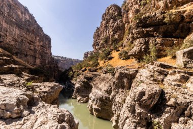 Irak Kürdistan Bölgesindeki Derin Rawanduz (Rawandiz) kanyonu