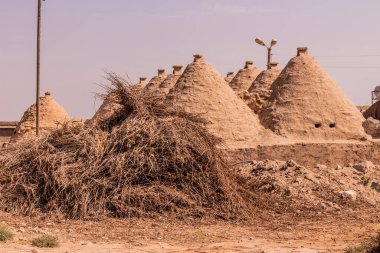 Türkiye 'nin Harran kentinde geleneksel arı kovanları