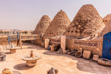 Türkiye 'nin Harran kentinde geleneksel arı kovanları
