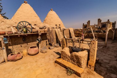 Türkiye 'nin Harran kentinde geleneksel arı kovanları