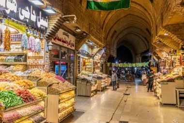 ERBIL, IRAQ - 9 Ekim 2022: Erbil 'deki Qaysari Çarşısı (Hawler), Irak Kürdistan Bölgesi