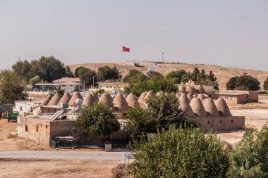 Türkiye 'nin Harran kentinde geleneksel arı kovanları