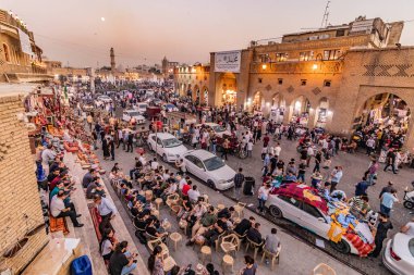 ERBIL, IRAQ - 7 Ekim 2022: Erbil 'deki Bakhi Shar (Şehir Parkı), Irak Kürdistan Bölgesi