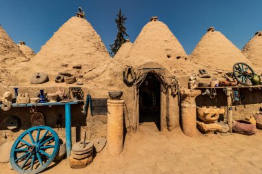 Türkiye 'nin Harran kentinde geleneksel arı kovanları
