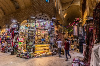 ERBIL, IRAQ - 7 Ekim 2022: Erbil 'deki Qaysari Çarşısı (Hawler), Irak Kürdistan Bölgesi