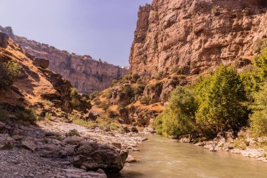Irak Kürdistan Bölgesi 'nde Rawandiz (ayrıca Rawanduz) kanyonu