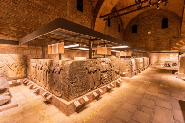 ANKARA, TURKEY - 20 Eylül 2022: Ankara, Türkiye 'deki Anadolu Medeniyetleri Müzesi Sergisi