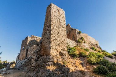 Aljoun Kalesi 'nin kalıntıları, Jordan.