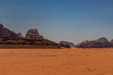 manzara, wadi rum çölün, jordan