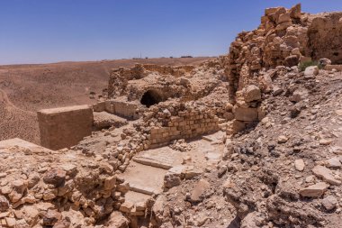 Ürdün 'deki Shobak Kalesi (Montreal) kalıntıları
