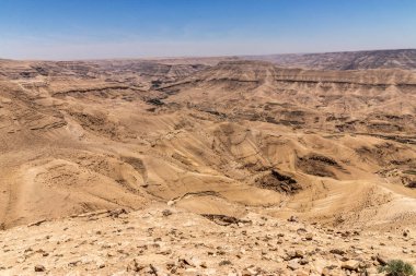 Ürdün 'deki Wadi Mujib Kanyonu' nun havadan görünüşü