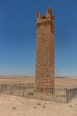 Ürdün 'deki Umm ar-Rasas sahasındaki Stylite (keşiş) kulesi
