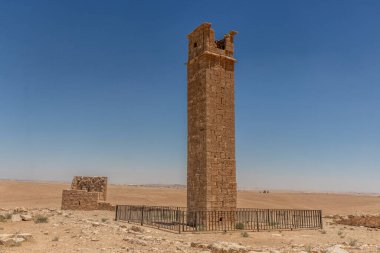Ürdün 'deki Umm ar-Rasas sahasındaki Stylite (keşiş) kulesi