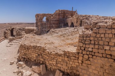Ürdün 'deki Shobak Kalesi (Montreal) kalıntıları