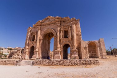 Jerash, Ürdün 'deki Hadrian Kemeri