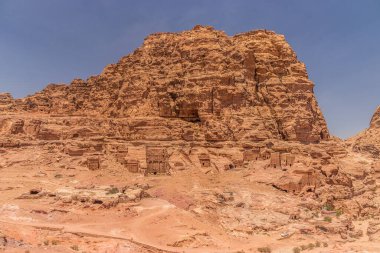 Antik kentte mezarlar Petra, Ürdün